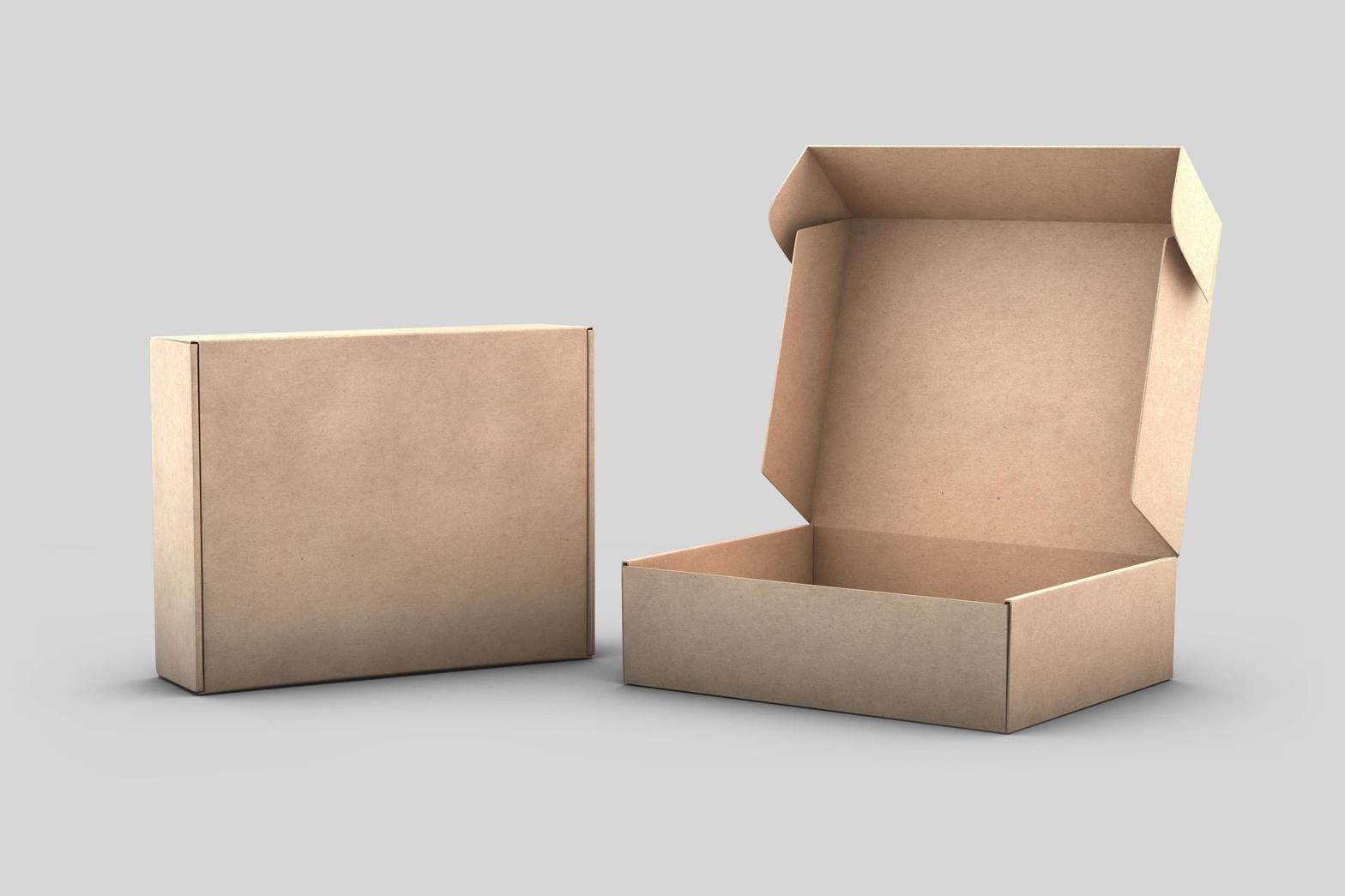 Kraft corrugated mailer boxes