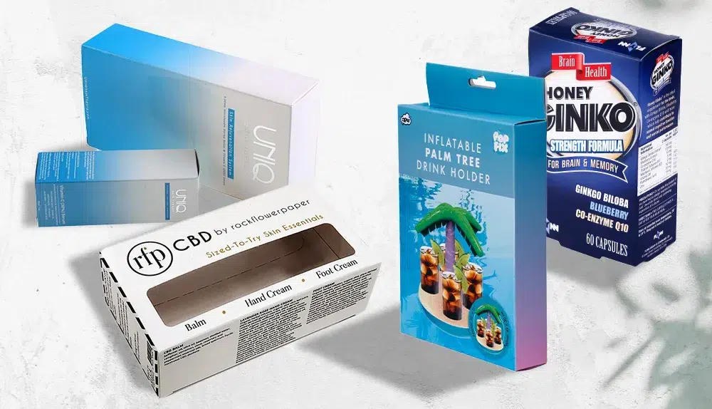 Printed folding carton boxes
