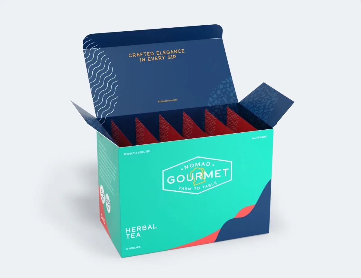 Open box with a cardboard insert